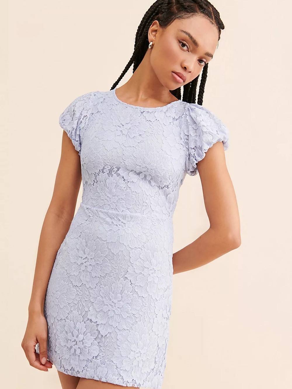 Free People Hailee Lace Mini Dress Size M